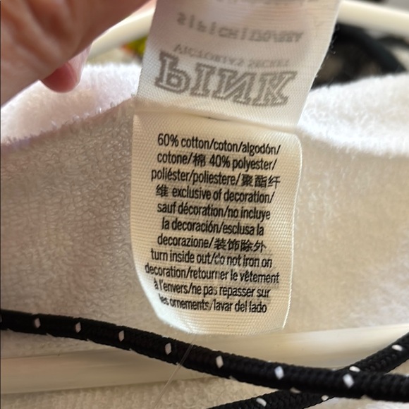 PINK Victoria's Secret White Lace-Up Sweater - Picture 8 of 9